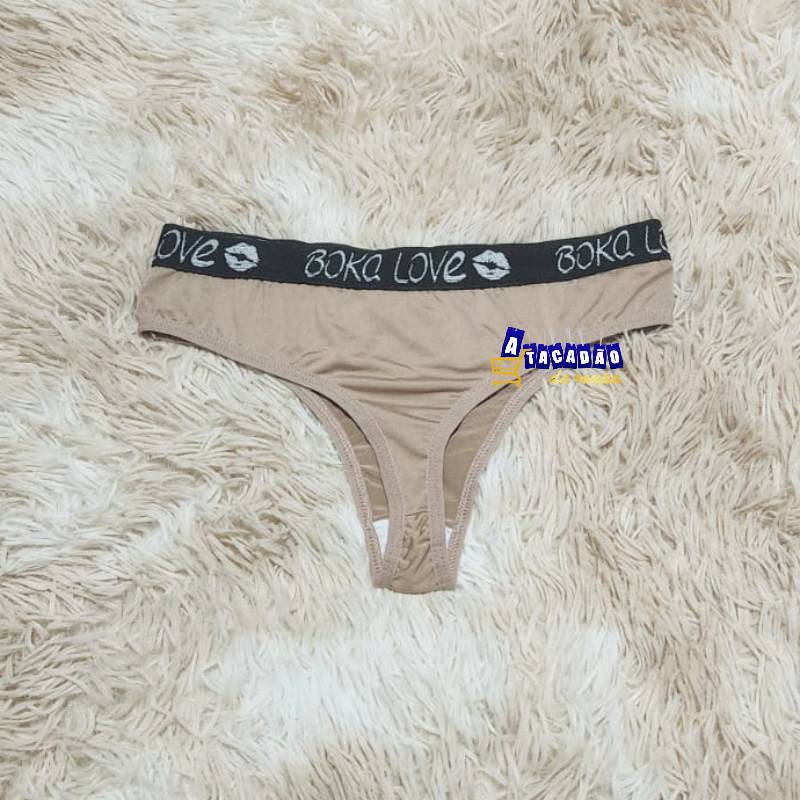 Calcinha Fio Dental Com Cós Elastico