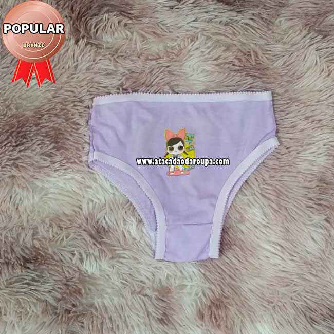 Calçinhas Personagens Juvenil Cotton