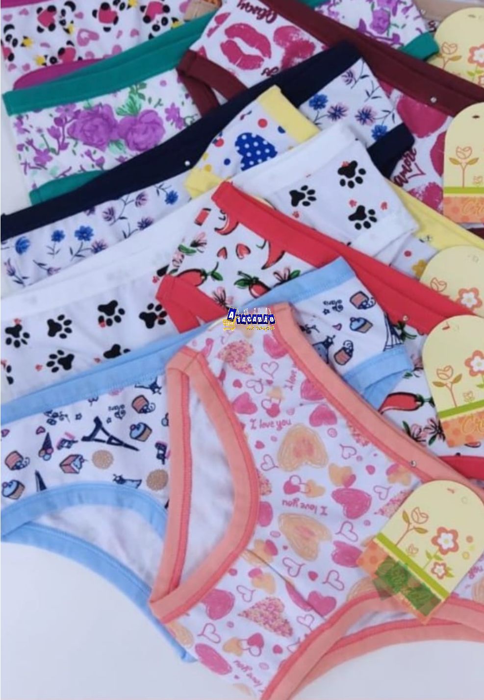 Kit Calcinha Infantil Microfibra Estampada