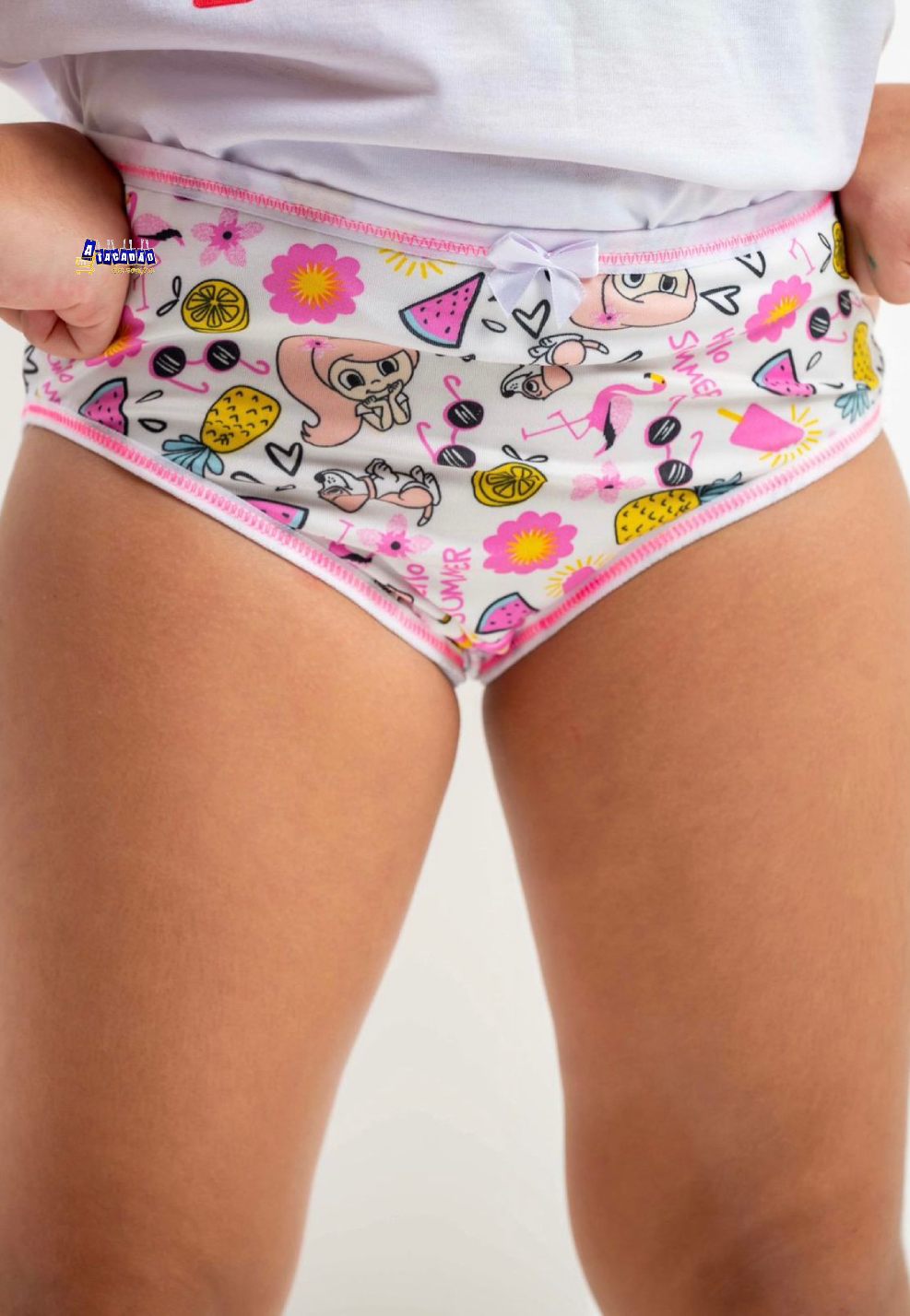 Kit Calcinha Infantil Microfibra Estampada Kit Calcinha Infantil Microfibra Estampada