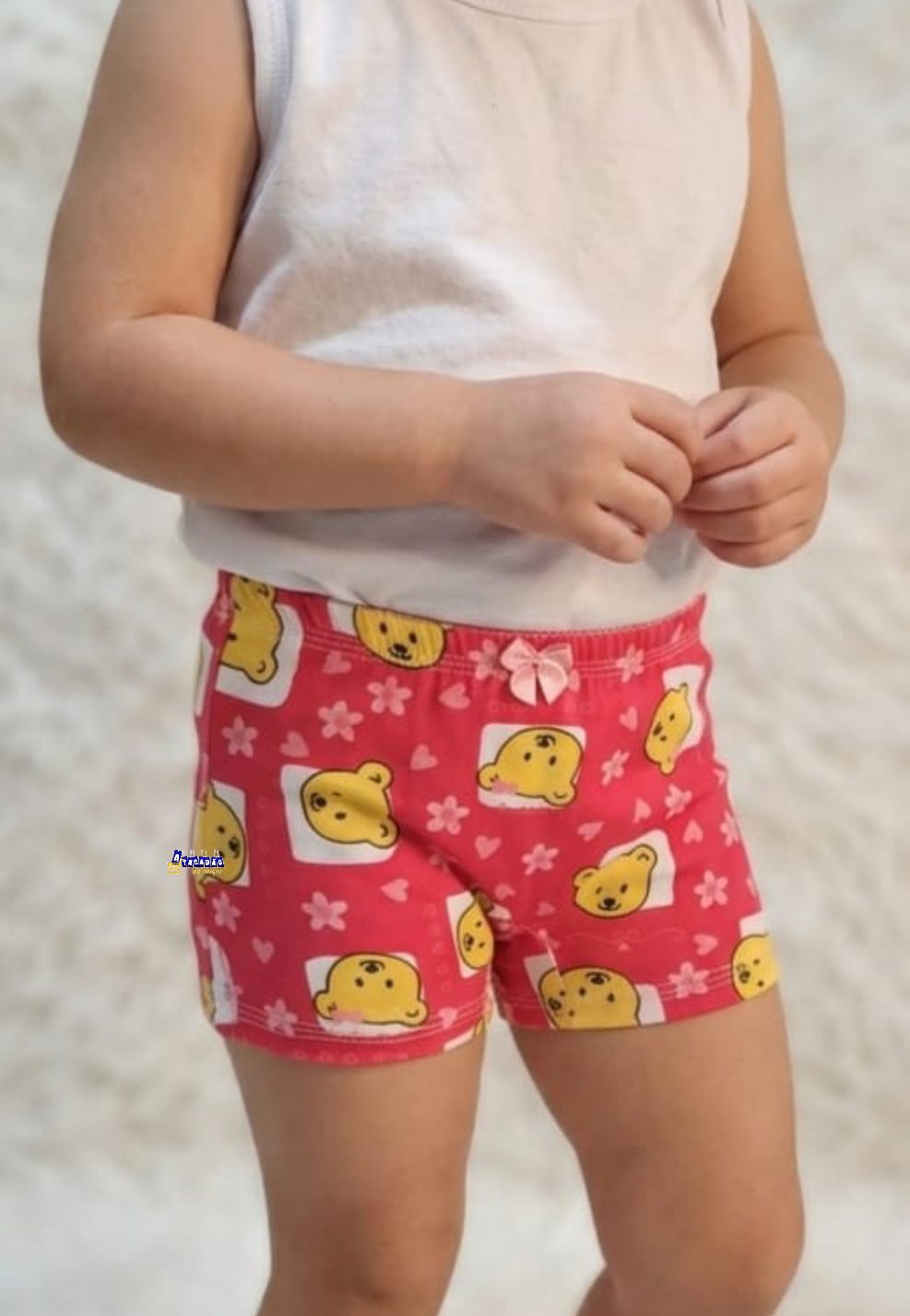 Kit Calcinha Infantil Shortinho Estampada