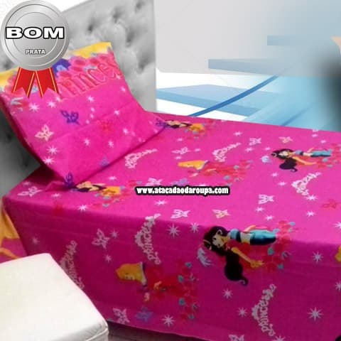 Lençol e Fronha Poliéster Infantil 1,50x2,30