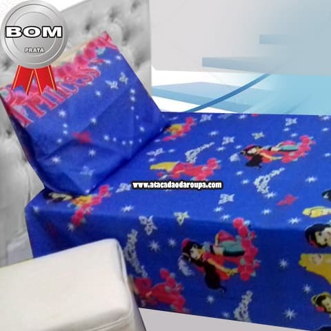 Lençol e Fronha Poliéster Infantil 1,50x2,30
