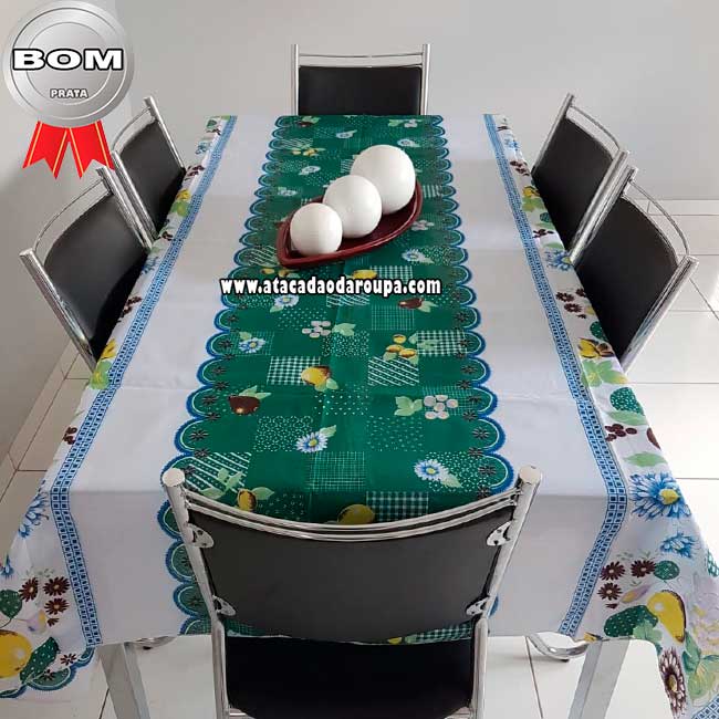 Toalha de Mesa 6 Cadeiras Oxfor 1,40 x 1,95
