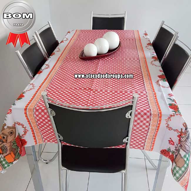 Toalha de Mesa 6 Cadeiras Oxfor 1,40 x 1,95