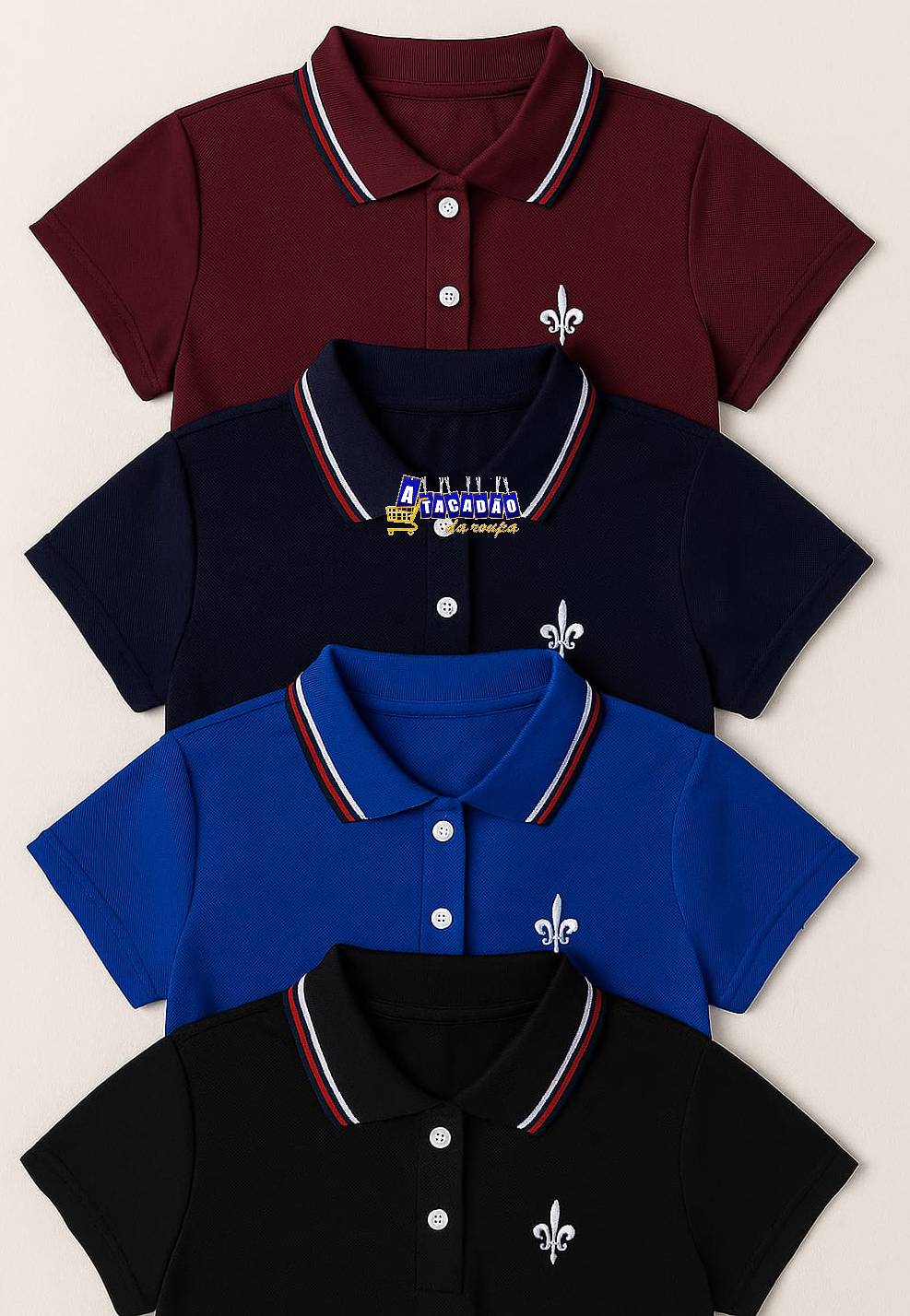 Camisa Gola Polo Infantil Algodão