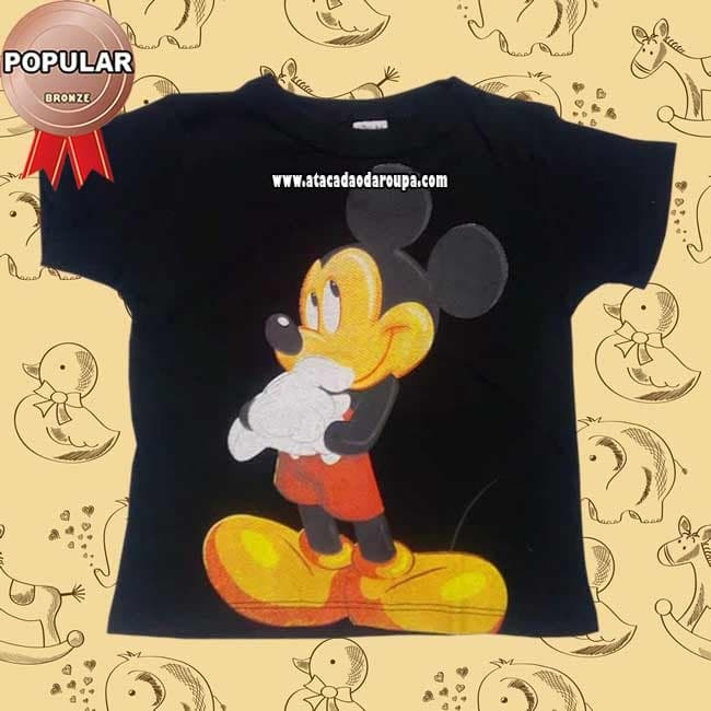 Camisa Personagens Gola Careca