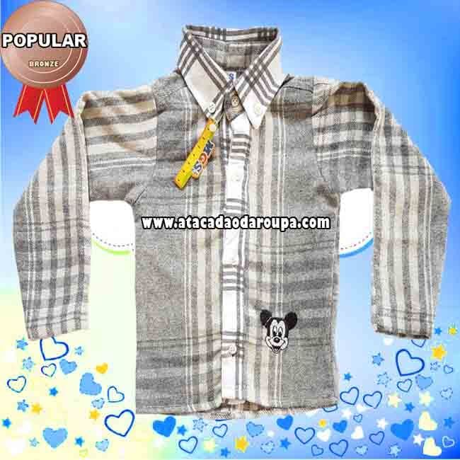 Camisa Infantil Social Manga Longa RN