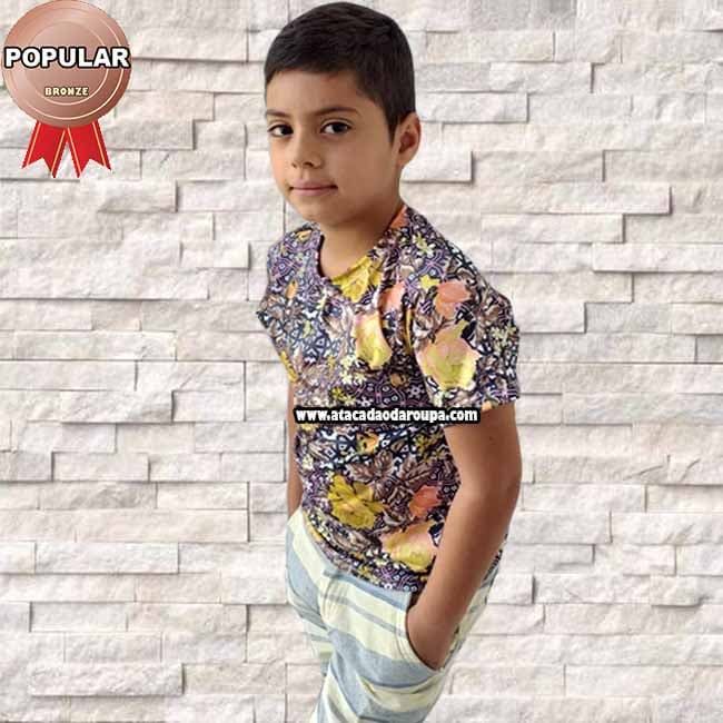 Camisa Infantil Floral