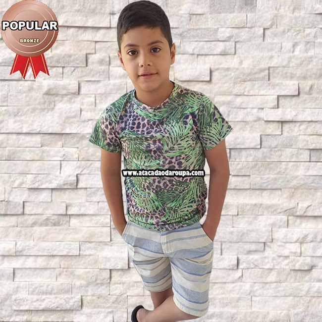 Camisa Infantil Floral