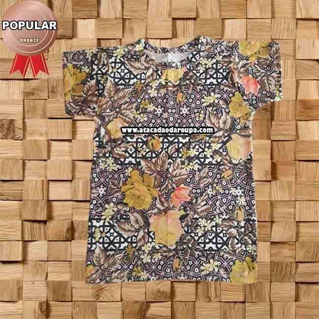 Camisa Infantil Floral