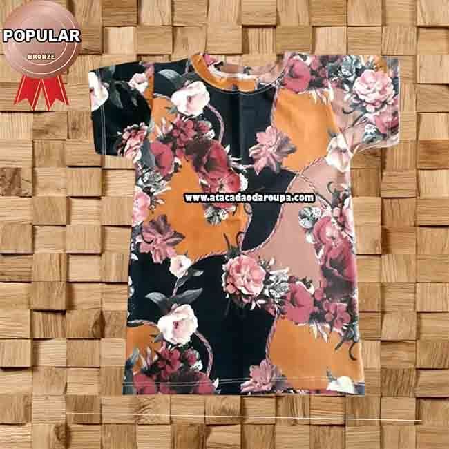 Camisa Infantil Floral