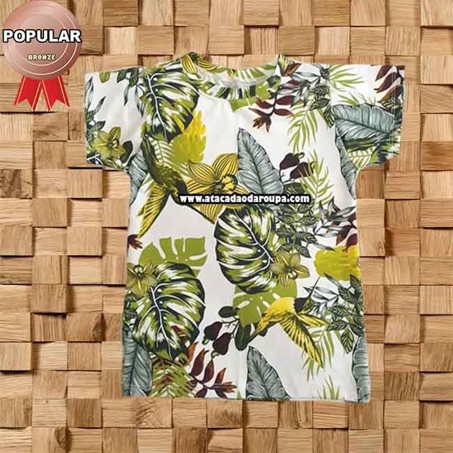 Camisa Infantil Floral