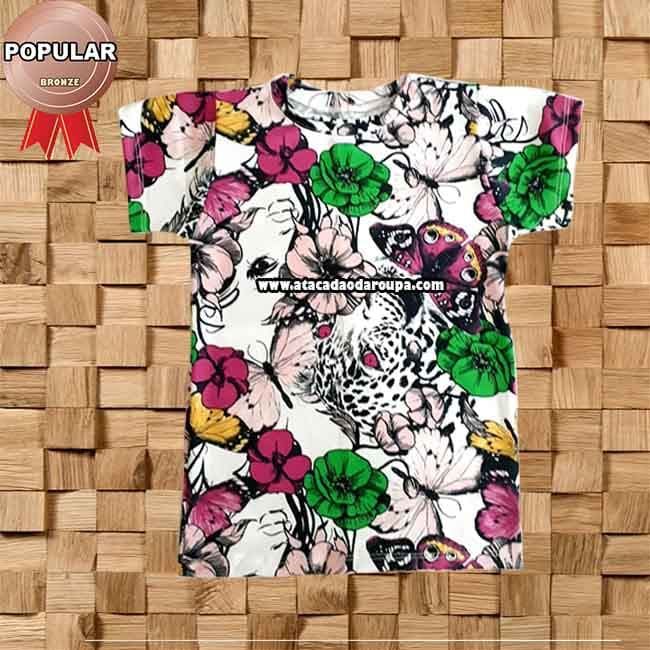 Camisa Infantil Floral