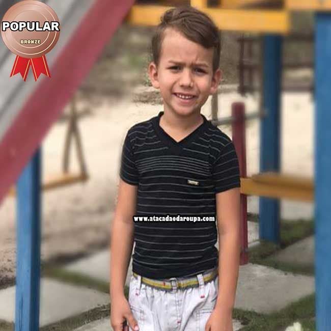 Camisa Infantil Gola V Pmg 1 a 5 anos