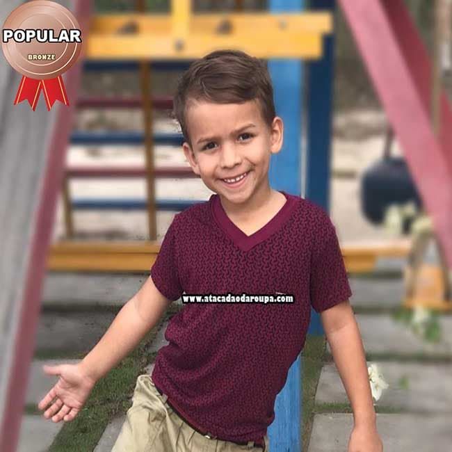 Camisa Infantil Gola V Pmg 1 a 5 anos