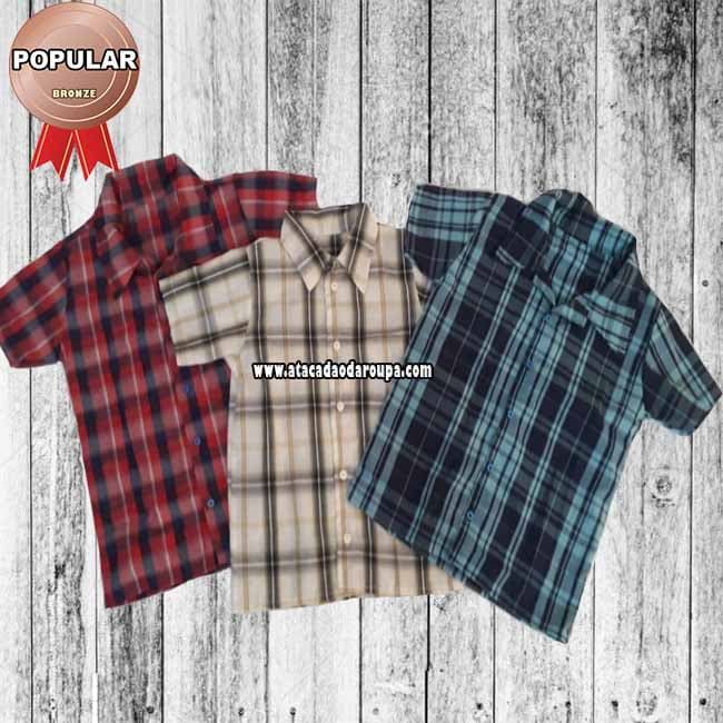Camisa Infantil Xadrez