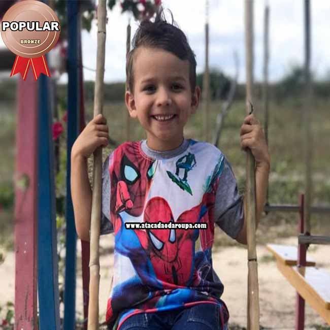Camisa Personagens Gola Careca