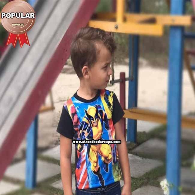 Camisa Personagens Gola Careca