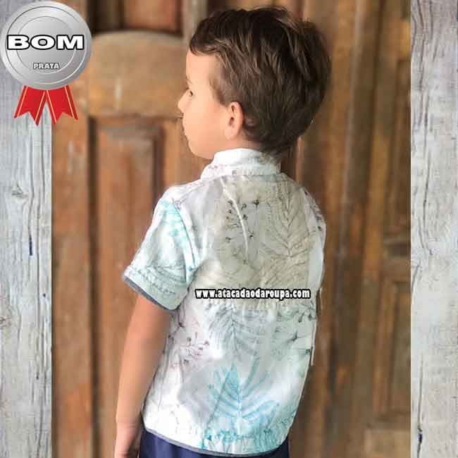 Camisa Social Infantil Pmg 2 a 8 Anos