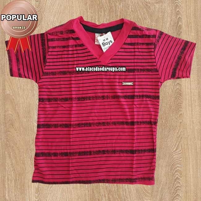 Camisa Infantil Gola V Pmg 1 a 5 anos