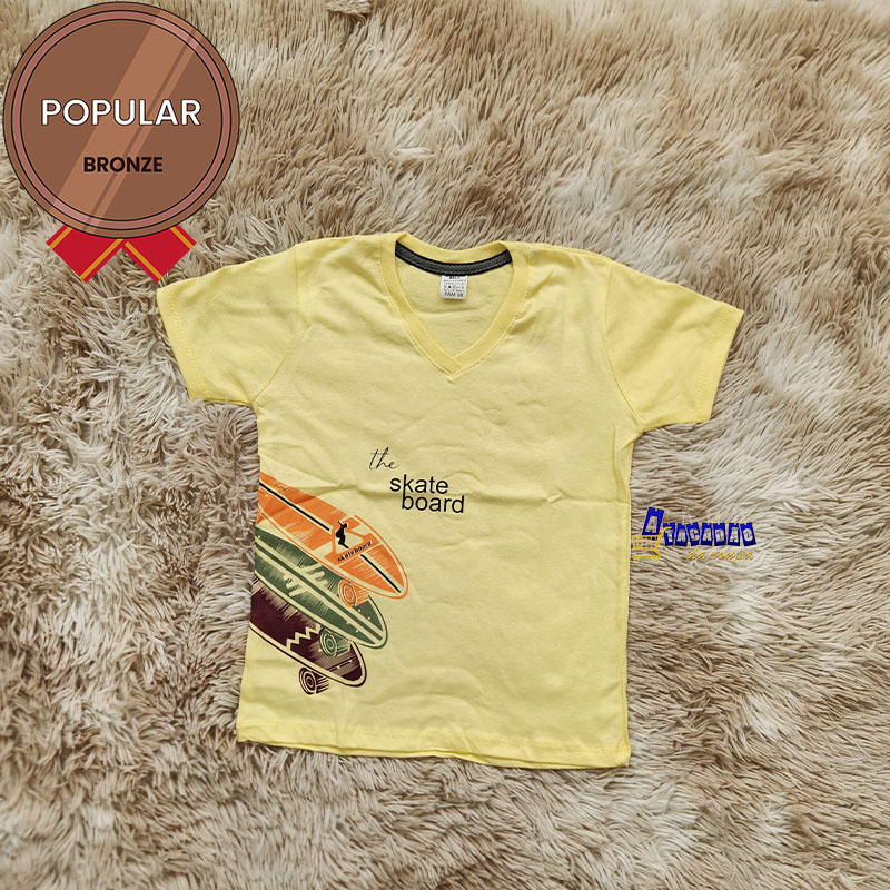 Camisa Gola V Infantil Personagens