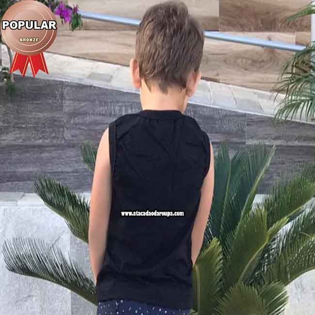 Regata Algodão Infantil  2 a 4 Anos