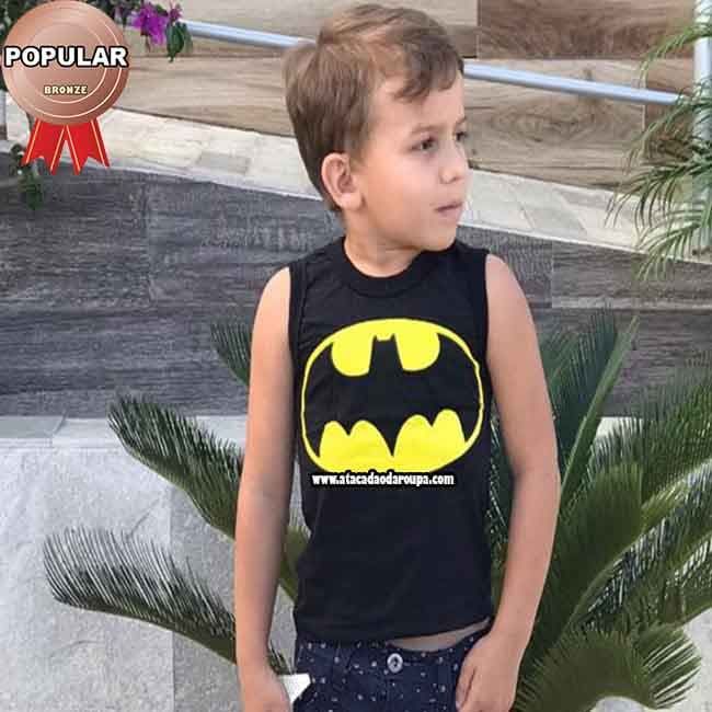 Regata Algodão Infantil  2 a 4 Anos