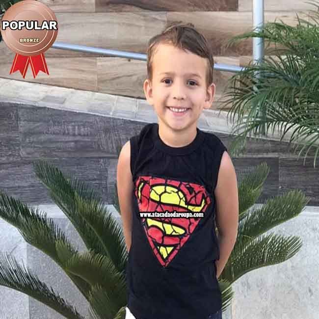Regata Algodão Infantil  2 a 4 Anos