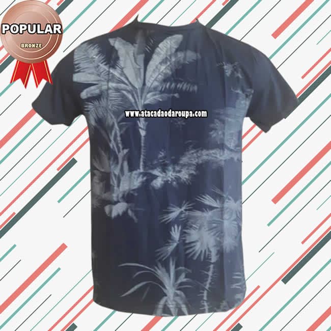 Camisa PV Gola Careca Floral