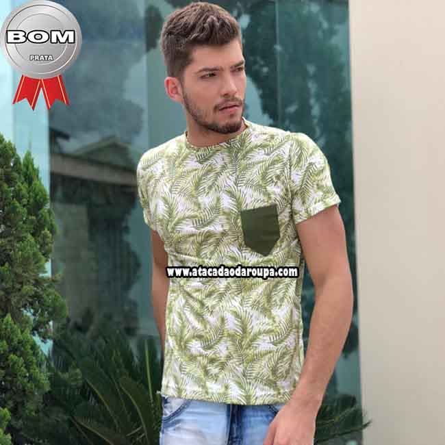 Camisa PV Gola Careca Floral