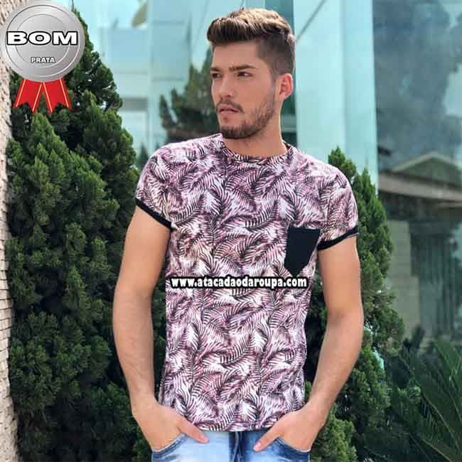 Camisa PV Gola Careca Floral