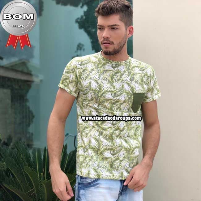 Camisa PV Gola Careca Floral