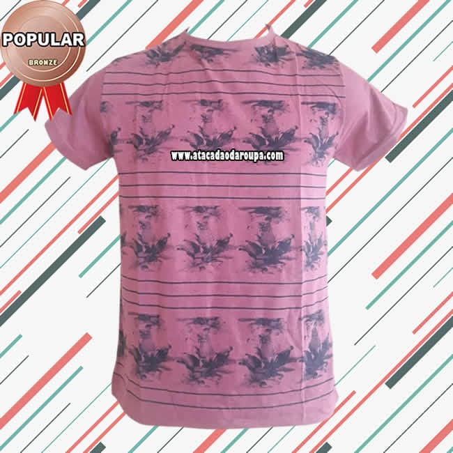 Camisa PV Gola Careca Floral