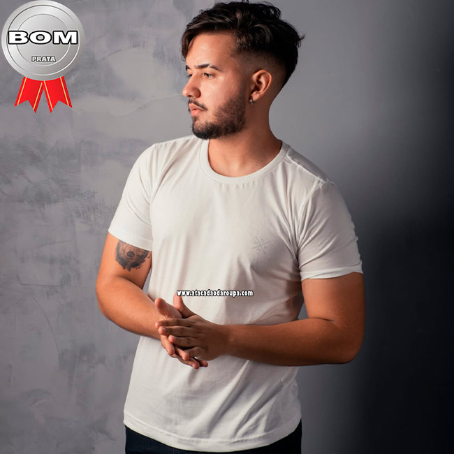 Camisas Masculina Malha Menegotti Fio 30 P/M/G