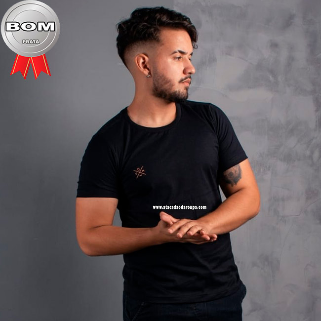 Camisas Masculina Malha Menegotti Fio 30 P/M/G