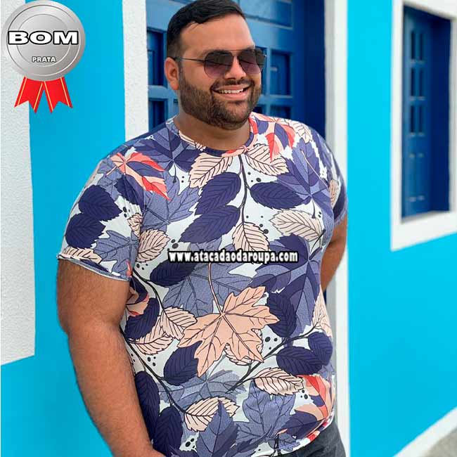 Camisa Masculina Plus Size GG/G2