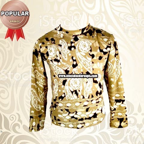 Blusa Manga Longa Infantil Fio Torcido