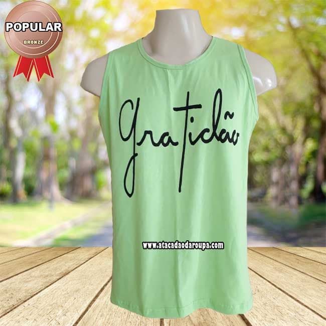 Camisa Regata Frases Evangélicas
