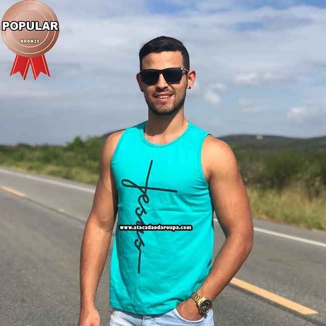 Camisa Regata Frases Evangélicas