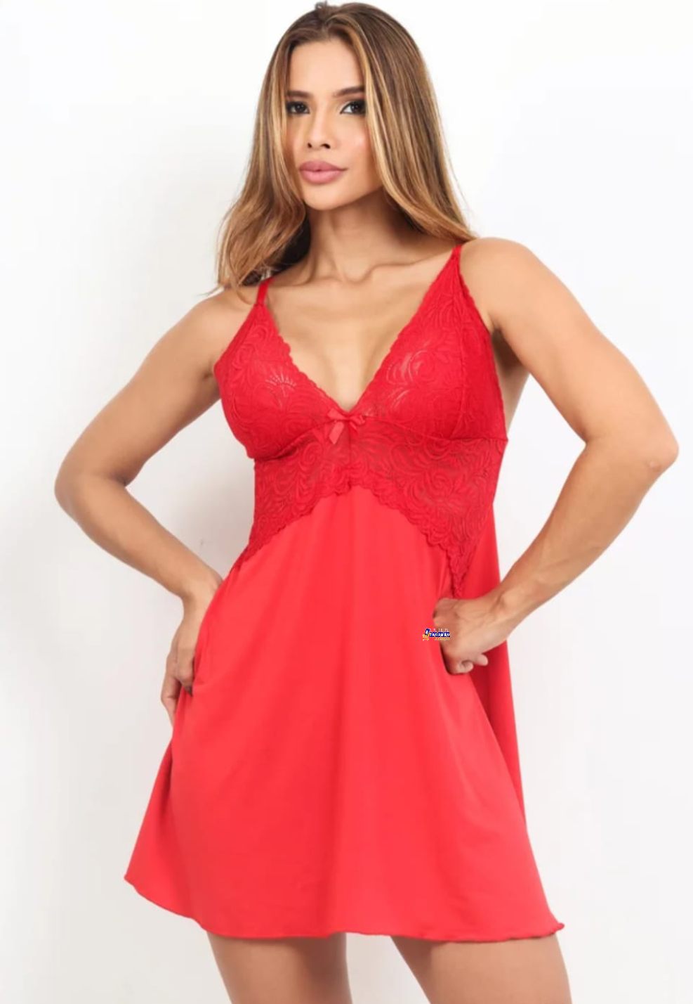 Camisola Microfibra E Renda Sexy Camisola Microfibra E Renda Sexy