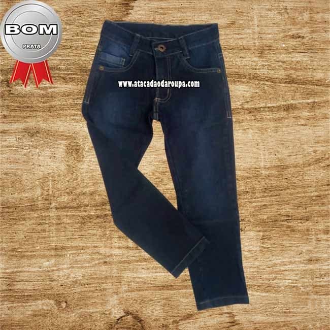 Calça Jeans masculina Infantil P/M/G 4 a 9 anos