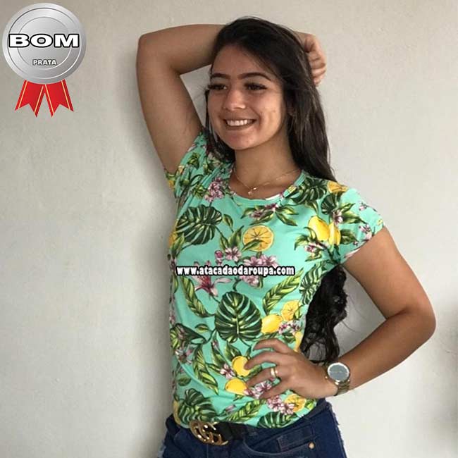 Blusa Baby Look Estampada