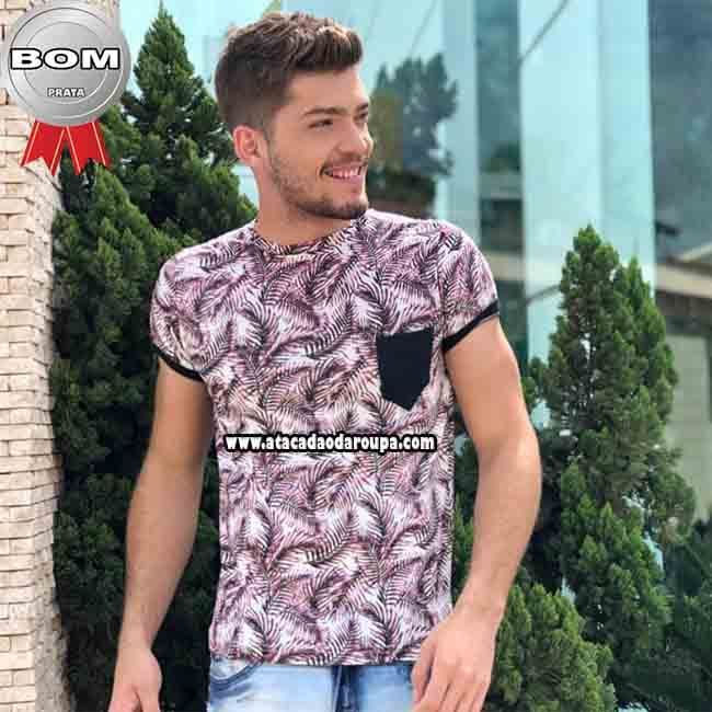 Camisa PV Gola Careca Floral