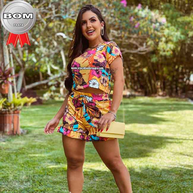 Conjunto Crepe Estampado M