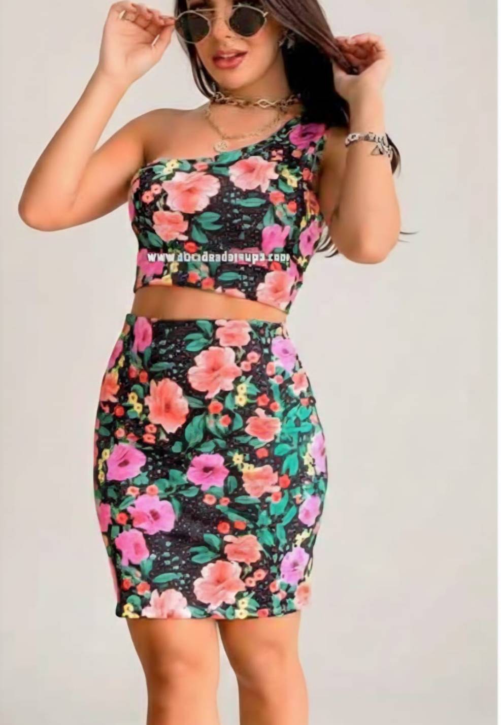 Conjunto Crepe Saia