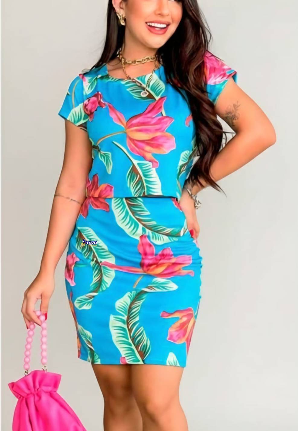 Conjunto Crepe Saia