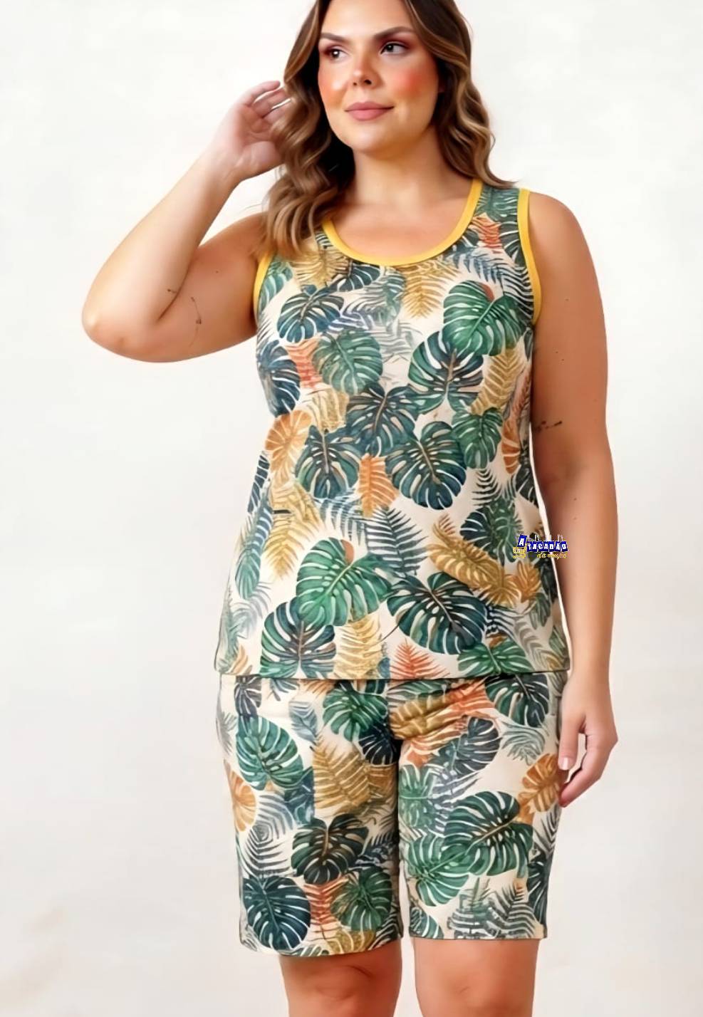 Conjunto Feminino Plus Size Estampado