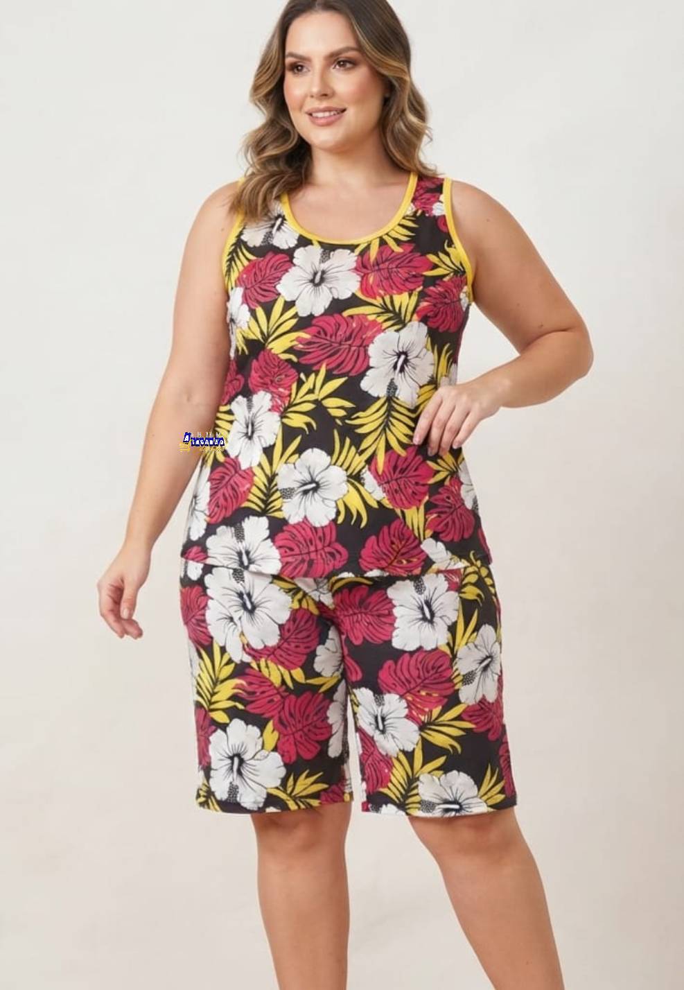 Conjunto Feminino Plus Size Estampado