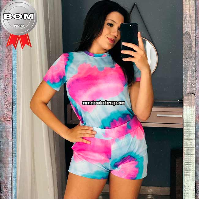 Conjunto Tie Dye Crepe G